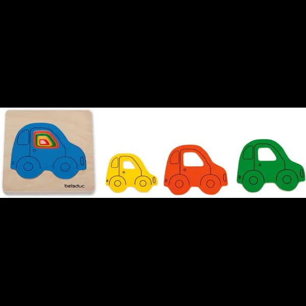 multi layer puzzle car