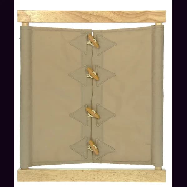 Buttoning Frame With Wooden Frame And Elastic Holding