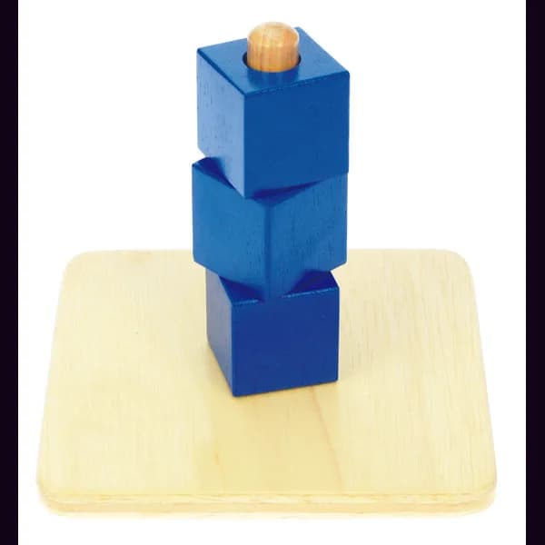 Cubes on Vertical Dowel