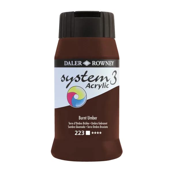 Daler Rowney System3 Acrylic Paint (500ml)