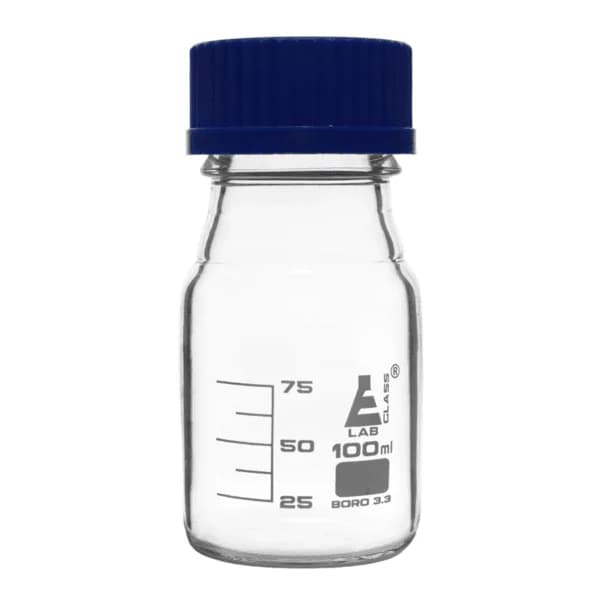Clear Reagent bottle with screw cap 100ml