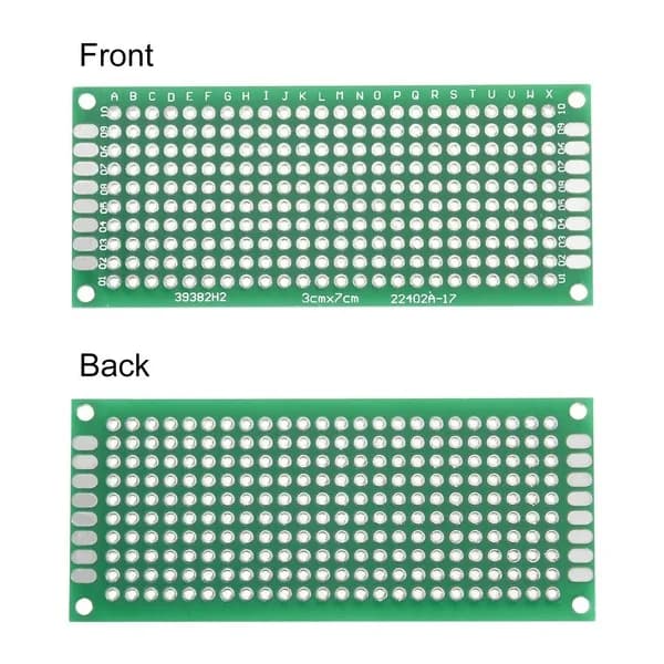 Double Sided Tinned PCB Universal Board 3x7cm