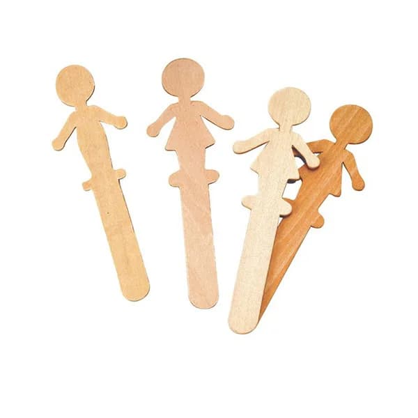 Wood Craft Sticks - People