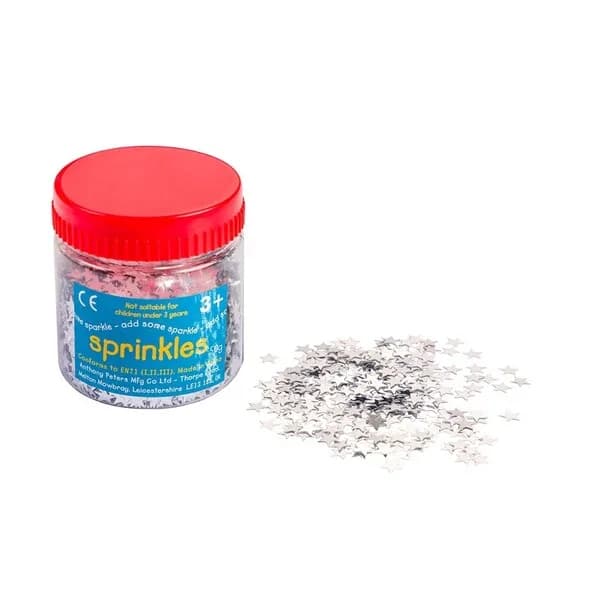 Sequins - Star, Silver