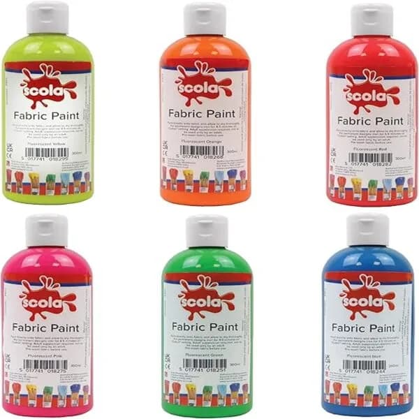 Textile Paint Neon - 6PCS x 300ml