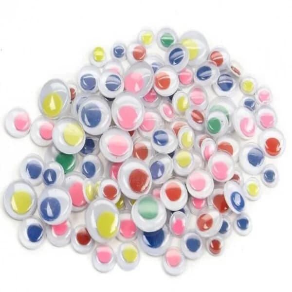 Wiggly Eyes - Coloured 1000PCS