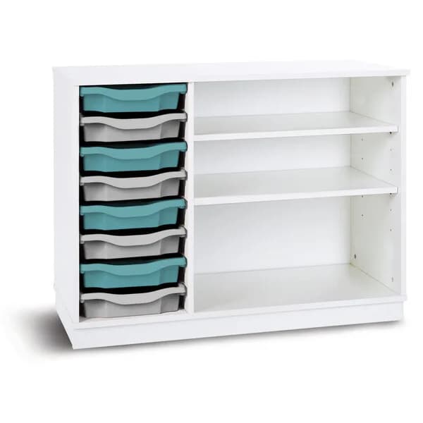 Premium - 8 Shallow Tray Unit with 2 Adjustable Shelves