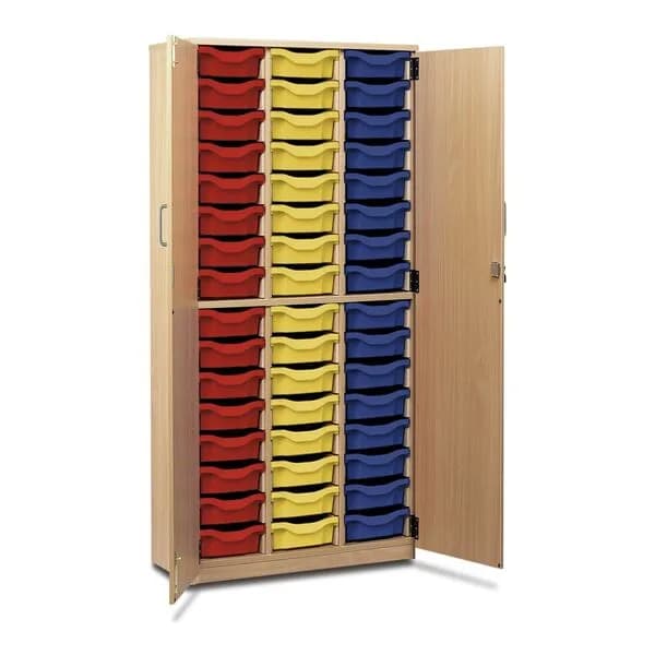 Shallow Tray Storage Cupboard - 48 Trays