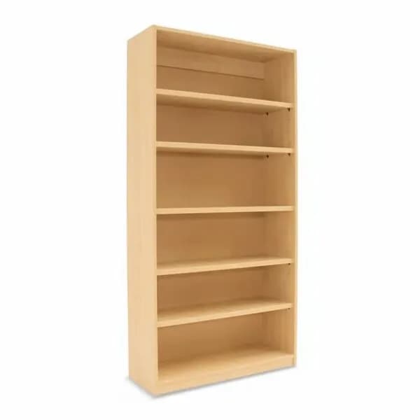 Open Bookcase with 1 Fixed & 4 Adjustable Shelves - H1800mm