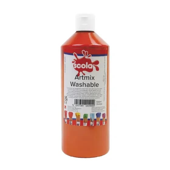 Artmix Washable Orange - 500ml