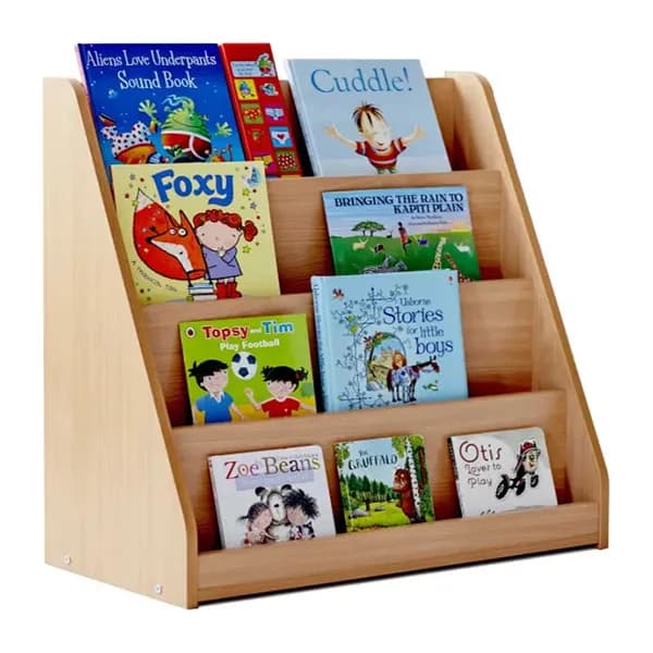 Monarch Library Unit With 4 Tiered Fixed Shelves