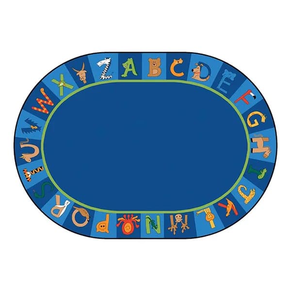 A to Z Animals Oval - Small