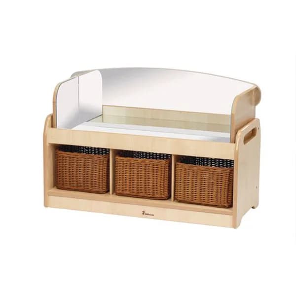 Low Sensory Play Unit - With 3 Baskets & Mirror Surround