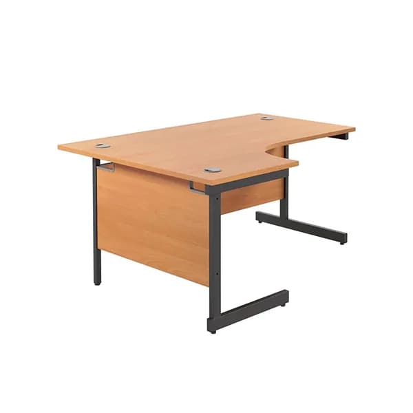 Single Upright Left Hand Radial Desk