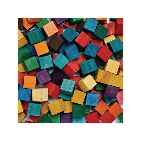 Colored Wood Cubes