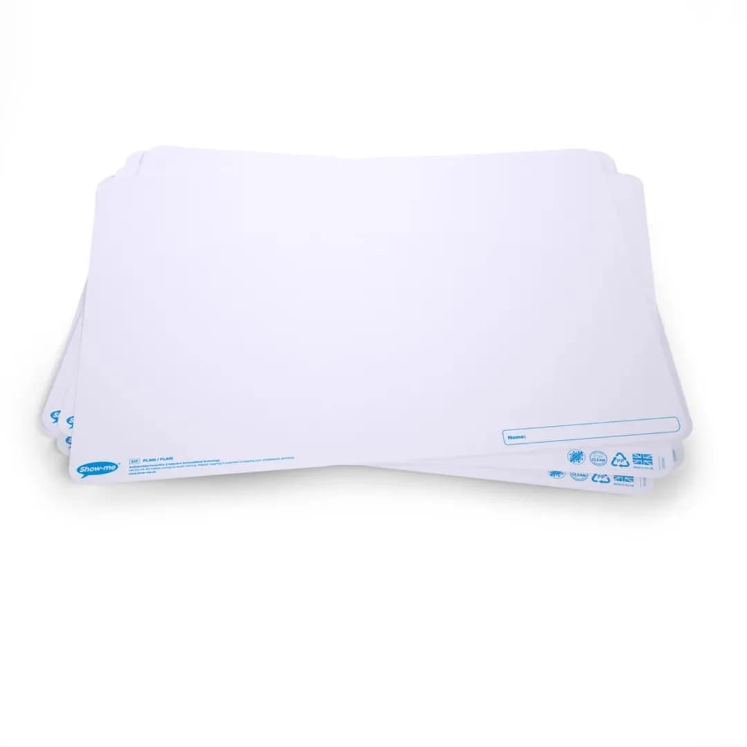 A3 Plain/Plain Whiteboards - Pack of 100