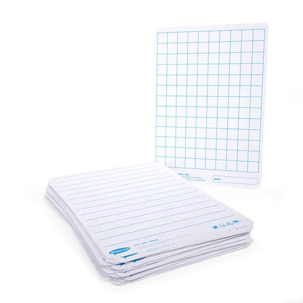 A4 Double Sided/Lined and Gridded Whiteboards, Pack of 100