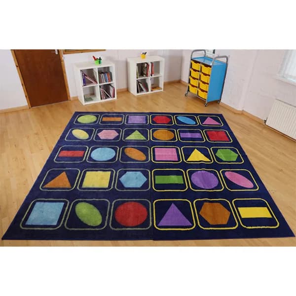 Geometric Shapes Placement Carpet
