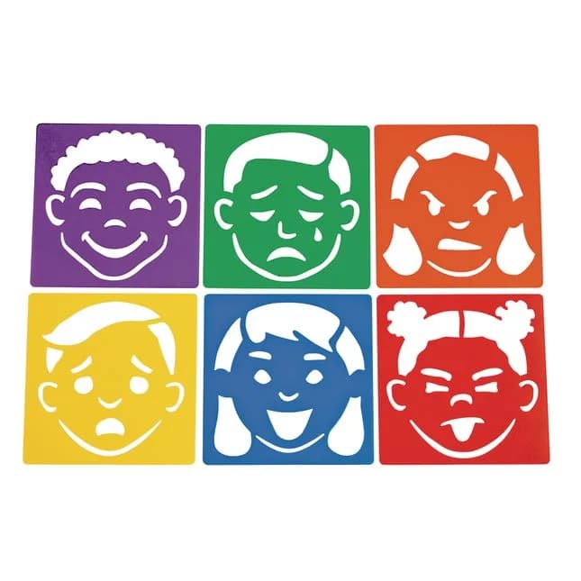 Emotional Face Stencils
