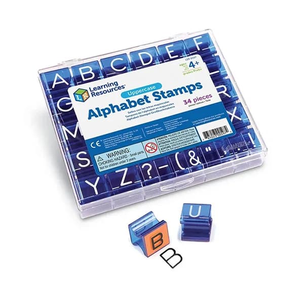 Alphabet and Punctuation Stamp Sets Uppercase