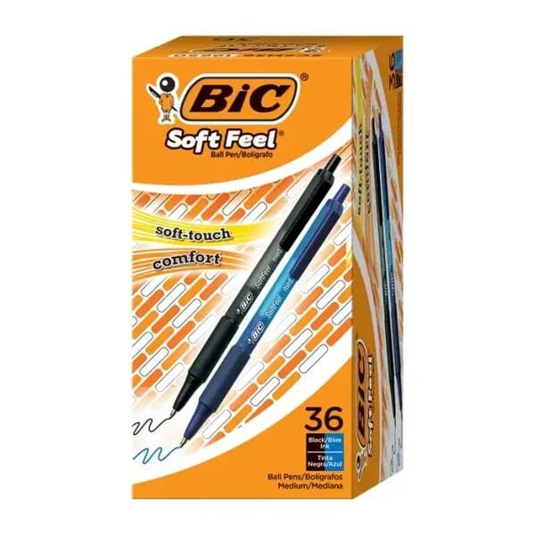 Soft Feel Retractable Ballpoint Pen, Medium