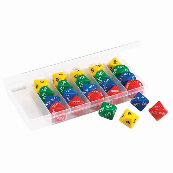 Jumbo Place Value Dice Set