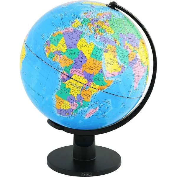 Educational Globe English Map