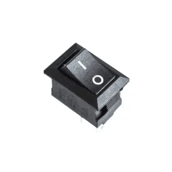 Black 2Pin Rocker Switch (Pack of 2pcs)