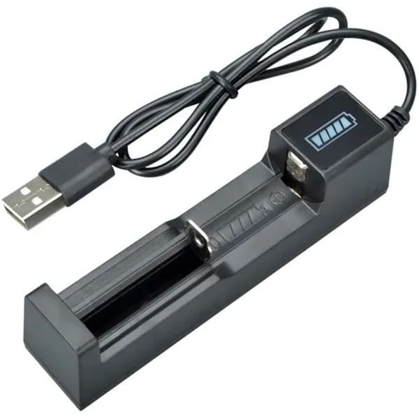 18650 USB Single Slot Battery Charger