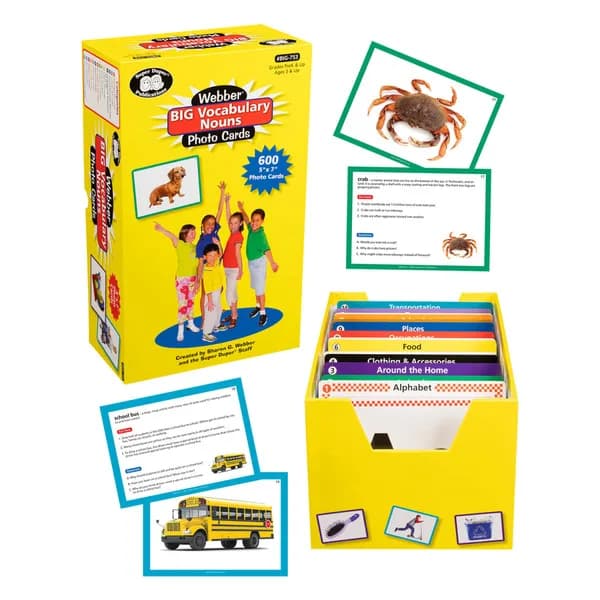 Webber® BIG Vocabulary Nouns Photo Cards