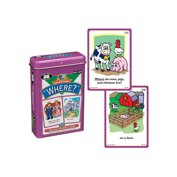 Ask And Answer® "Where" Cards
