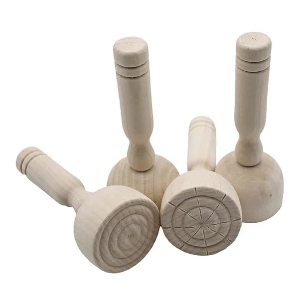 Wooden Dough & Paint Stampers
