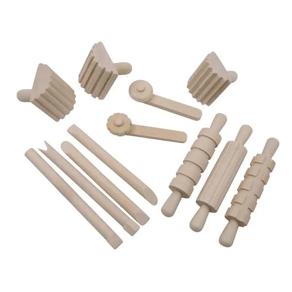 Wooden Dough Tool Set
