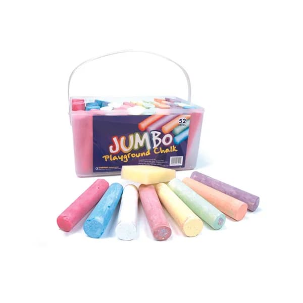 Jumbo PlayGround Chalk - 52PCS