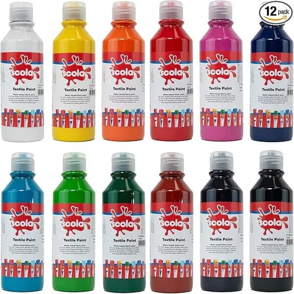 Textile Paint - 12PCS x 300ml