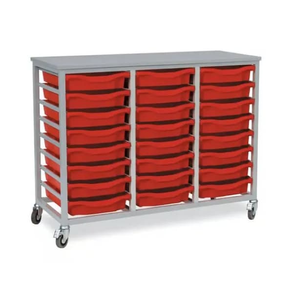 Shallow Tray Trolley - 24 trays