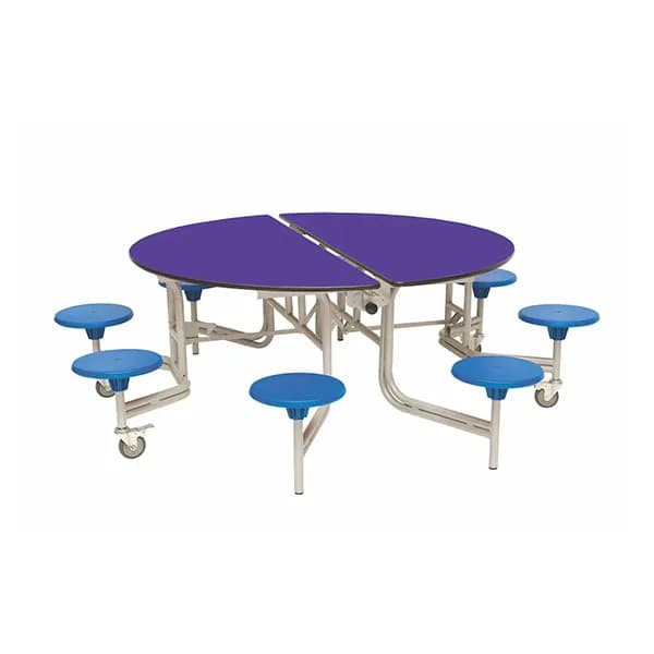 Premium 8 Seat Round Mobile Folding Table