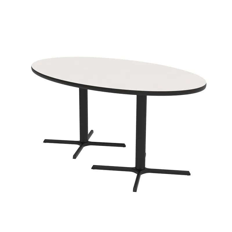 Café Table- Oval with X Base 914x1829mm