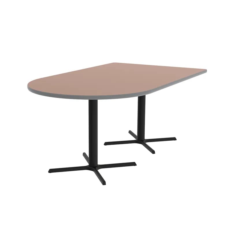 Café Table- D Shape with X Base 1067x1829mm