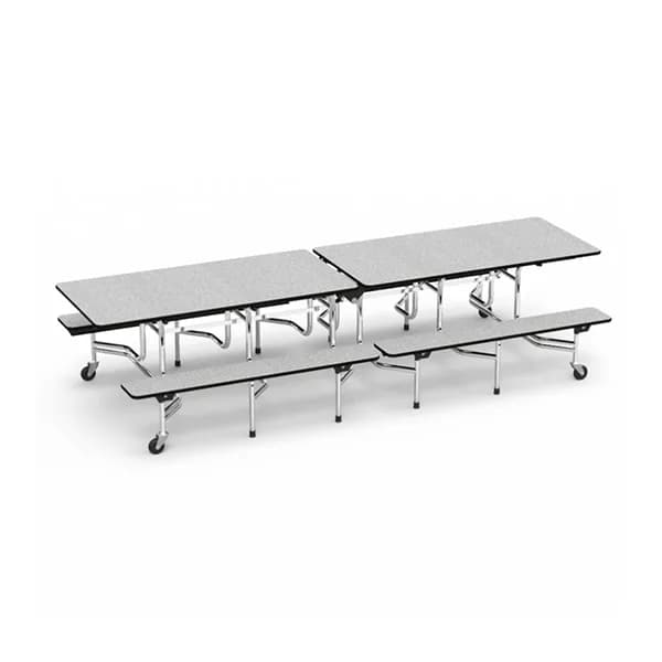 12 Seat Mobile Folding Bench-Table