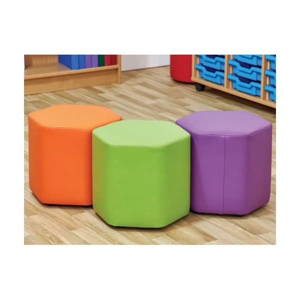 Mini Hexagon Foam Seat – Set of 3
