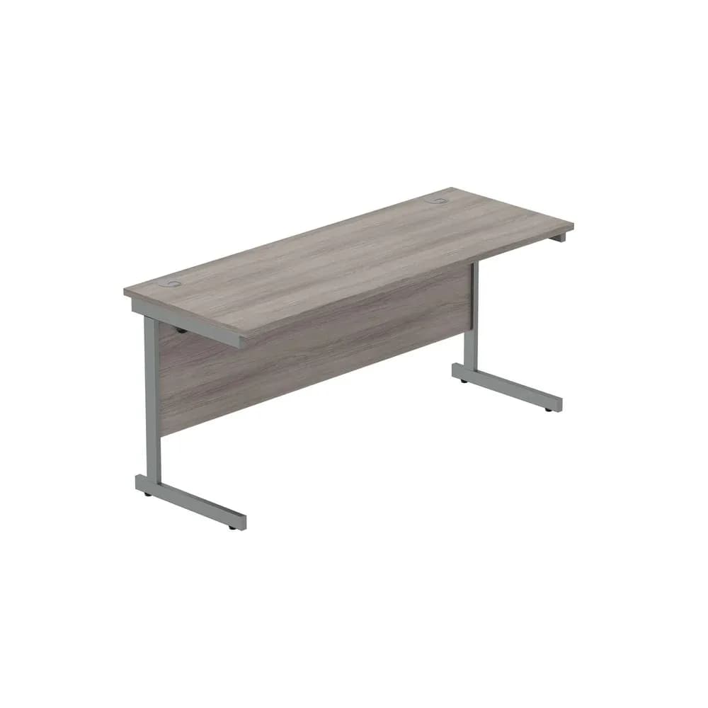 Rectangular Desk with Steel Single Upright Cantilever Frame