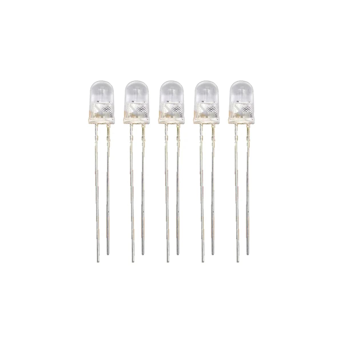 TRANSPARENT LED 5mm (Set of 5pcs)