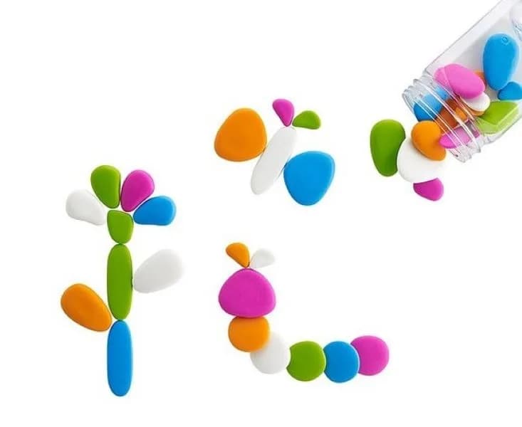 Fluro Rainbow Pebbles