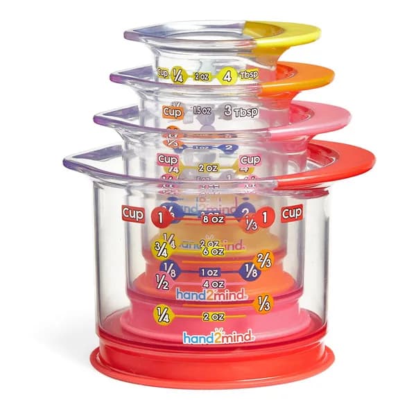 Rainbow Fraction Liquid Measuring Cups