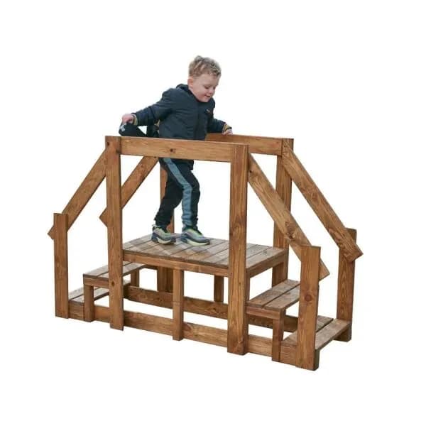 Toddler Walkway & Steps with Hand Rail